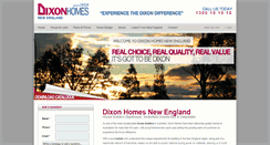 Desktop Screenshot of dixonhomes-newengland.com.au